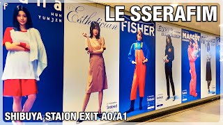 ルセラフィム　ユンジン　ポスター　タワレコ　渋谷　Le Sserafim 非売品 ルセラフィム ユンジン ポスター タワレコ 渋谷 Le Sserafim