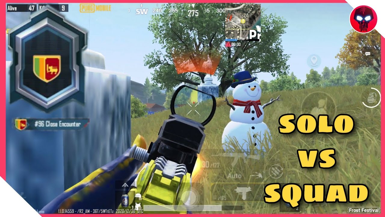 Solo Vs Squad | PUBG MOBILE SL | 4 Finger Claw Full Gyro | Hapiya Gaming | #45