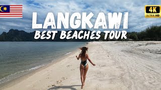 Langkawi Beach Tour 🇲🇾 - The best beaches of this unique island in Malaysia | Beach hopping (4K)