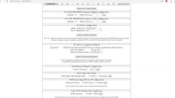 Configuring Static DHCP Address on AlphaPix Evolution Controller via Web Interface