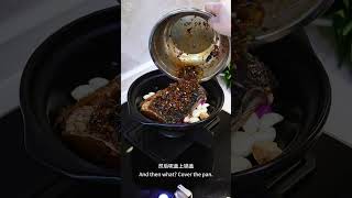 经典粤菜“豉汁砂锅焗鱼腩”，又鲜又入味，真的越吃越香！「Braised Fish Belly in Casserole」#粤菜#美食教程 #家常菜  #客家美食