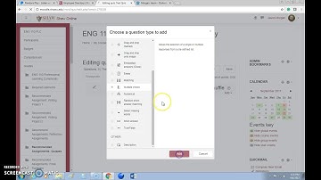Creating Quizzes in Moodle 3.2