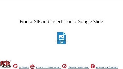 Insert a GIF in a Google Slide