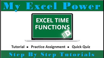 Excel Time Functions: Now, Hour, Minute, Second, Time