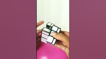 Checkerboard pattern in mirror cube #shorts