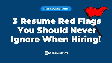 3 Resume Red Flags You Should Never Ignore When Hiring!