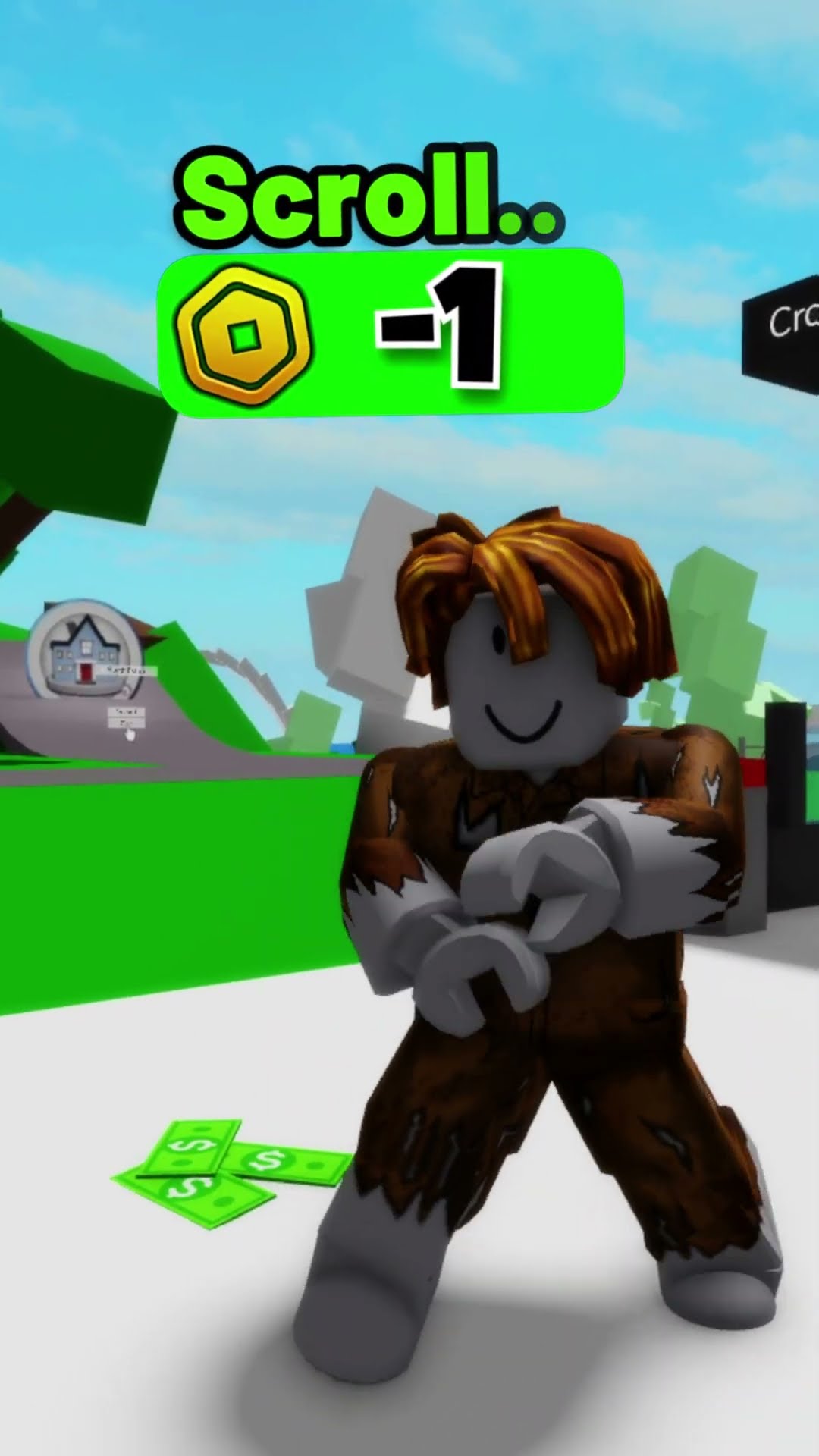 Your robux if you.. ?? #shorts #brookhaven #roblox