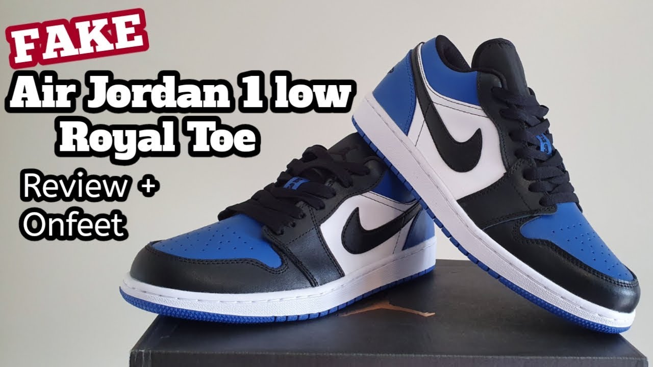 how to tell if jordan 1 royal toes are fake