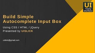 Easy Steps to Building Custom Autocomplete