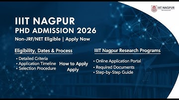 IIIT Nagpur PhD Admission 2026 | Eligibility, Dates & Process | Non-JRF Can Apply #Allaroundlab