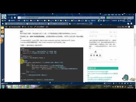 WordPress Tutorial-How to Create Custom Theme [教程]11 自定义循环 04