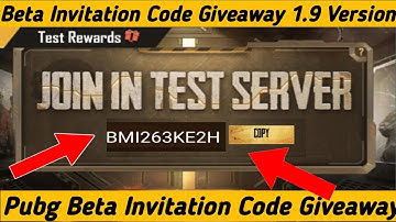 How to Get Beta Pubg Invitation Code | Beta Pubg Invitation Code Kaise le | 1.9 Beta Pubg Code
