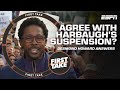 Desmond Howard has an issue with the Big Ten&#39;s process of Jim Harbaugh&#39;s suspension | First Take