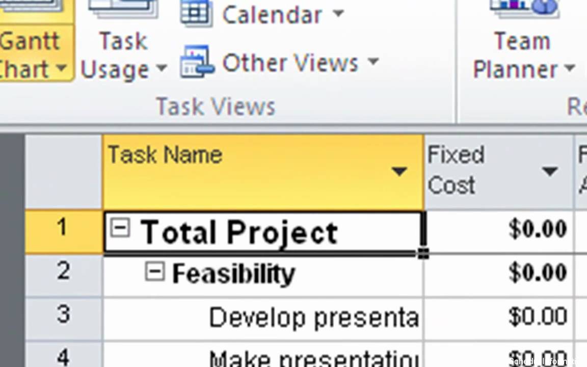 Microsoft Project 2010 Displaying Cost & Schedule Information - YouTube