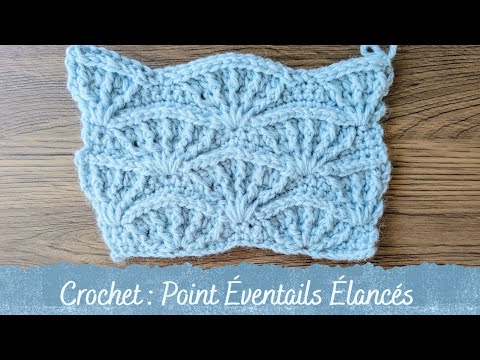 CROCHET STITCH - Slender Fan Stitch