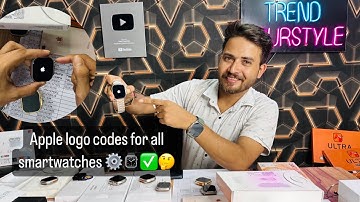 How to add apple logo? All smartwatches 😱😳 #applelogo  #t800ultra 🤔