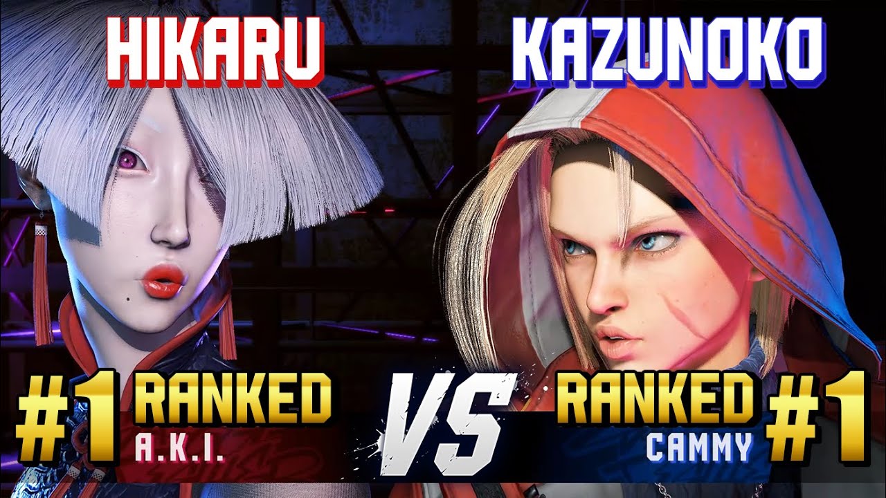 SF6  HIKARU  1 Ranked AKI vs KAZUNOKO  1 Ranked Cammy  High Level Gameplay