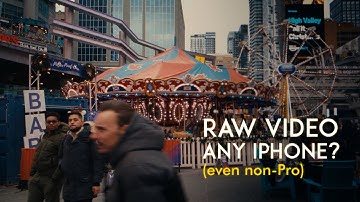 You can now shoot RAW video on any iPhone (better than ProRes RAW?)