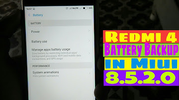 Redmi 4 Battery Backup in MIUI 8.5.2.0 Stable