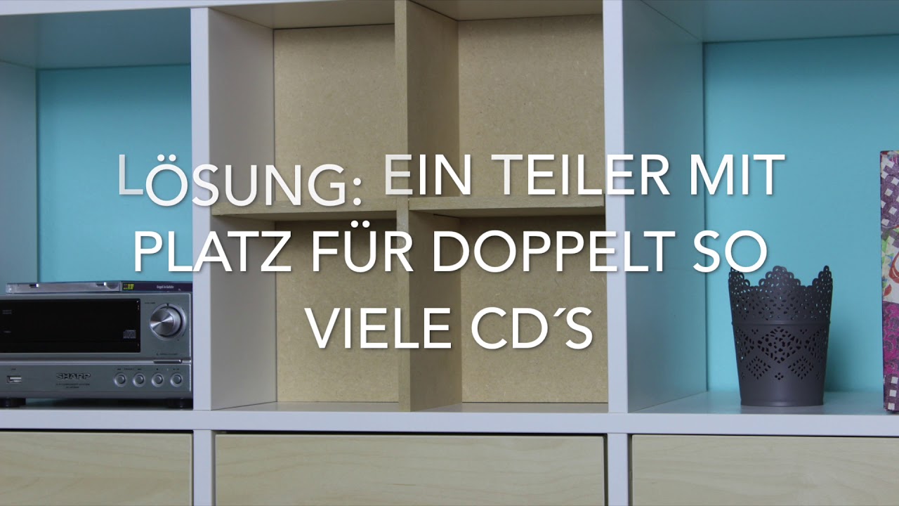 Ikea Hack Kallax / Expedit CD Teiler Aufbewahrung EWG- Ein ...