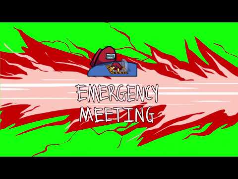 Among us Emergency meeting with Green-screen [RED]