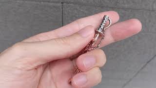 Copper Dragon Silver Sword Pendants