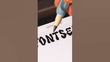 Making FONTS with the iPad? Fontself makes it EASY💃 #font #fonts #ipadapps