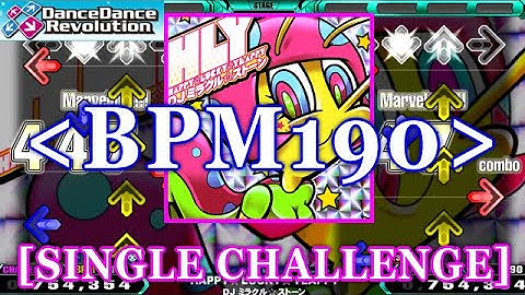 [BPM190化] 【DDR 2014(GP)】 HAPPY☆LUCKY☆YEAPPY / DJ ミラクル☆ストーン [SINGLE CHALLENGE] 譜面確認+Clap