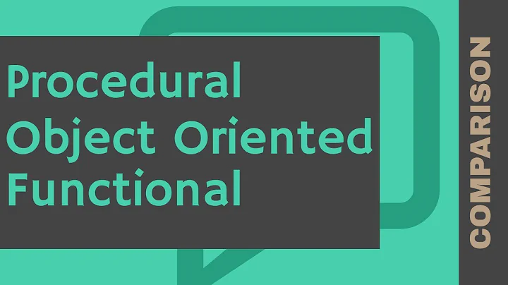 Difference Between Procedural vs Object Oriented vs Functional Programming