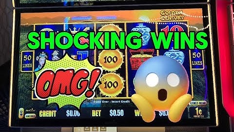 (SHOCKING WINS) GOLDEN CENTURY SLOT MACHINE BIG WINS. #slots #casino #slotmachine #jackpot