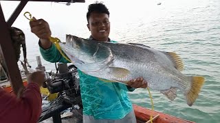 Mancing Ikan Kakap Babon Di Laut Cirebon Pltu 1&2 Laut Muara Kali Bangka Kap. Dirin 08997323919