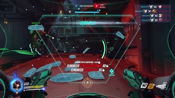 Overwatch Single Ultimate  TEAM KILL D.Va Sextuple Kill