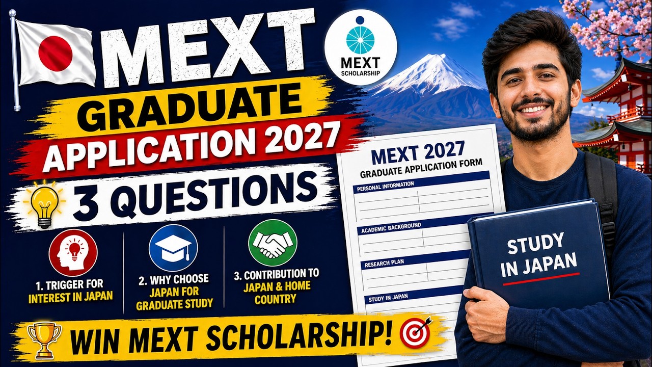 Mext Fill Form How to Fill MEXT Graduate Application Form 2027| Step-by-Step Guide| MS ...