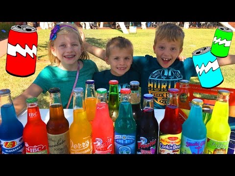 Family Soda Taste Test at Pops in Oklahoma
