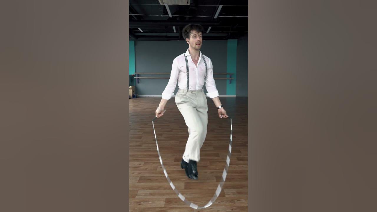 Jive dancing to "Mambo No. 5" with jump rope Jive dancing to "Mambo No. 5" with jump rope