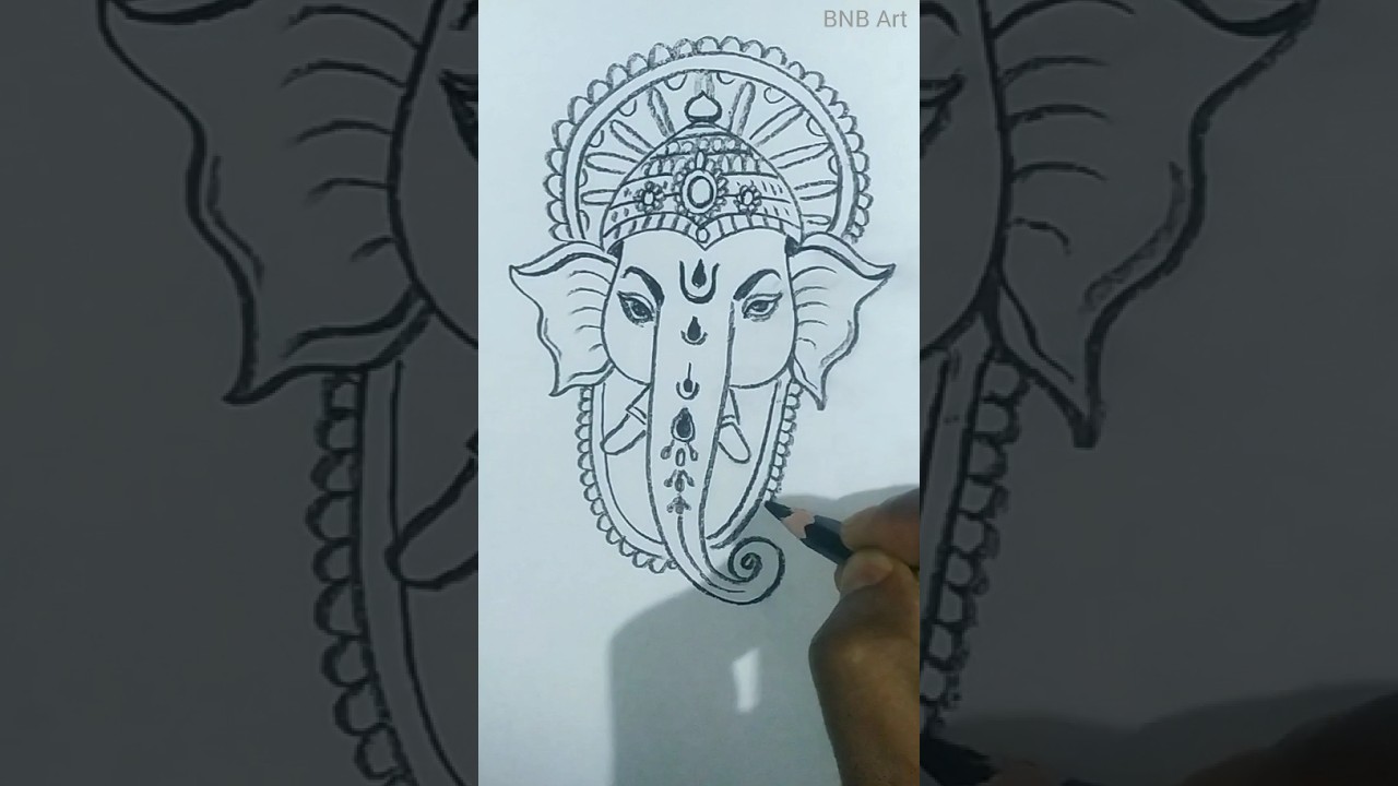 🌸 Deva Shree Ganesha Drawing 