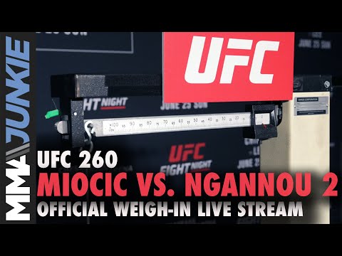 UFC 260 official weigh-in