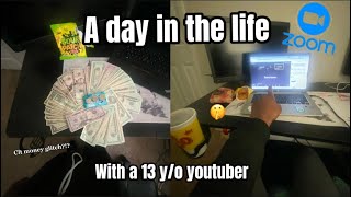 A day in the life of a 13 y/o youtuber on SUSPENSION! (new Clt money glitch!?!)