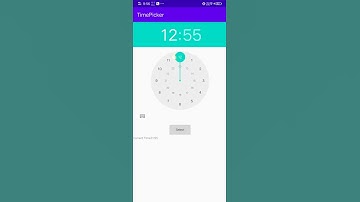 Time Picker in Android studio