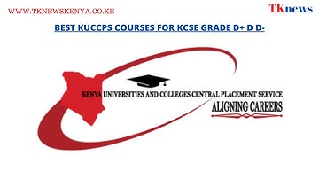 Best KUCCPS Courses For KCSE Grade D+, D and D-(Minus)