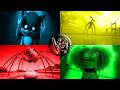 Sonic Exe vs Siren Head vs Mcqueen Spider Eater vs Minion Monster Coffin Dance | Tiles Hop Edm Rush