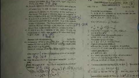 10th Maths third revision exam question paper 2020