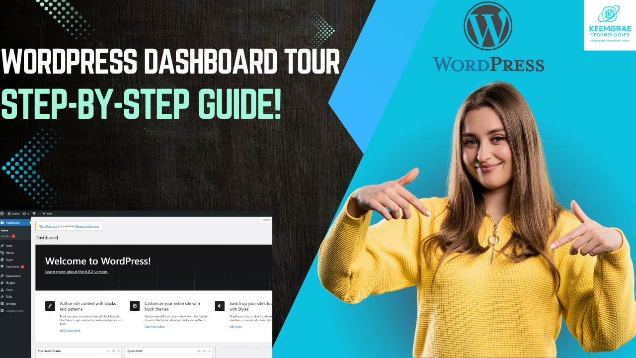 WordPress Dashboard Explained A Step-by-Step Guide for Beginners (2025 ...