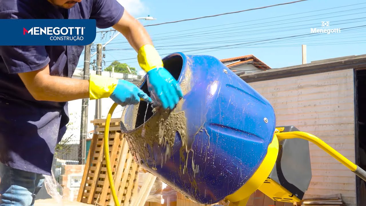 Essa betoneira chegou para revolucionar a Construção Civil - Misturador Compacto-Tambor de Polímero