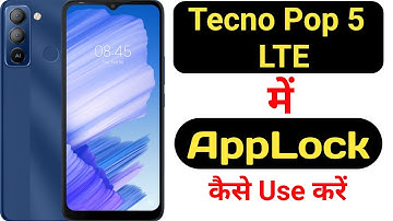 How to lock and unlock apps in Tecno Pop 5 LTE || Tecno Pop 5 LTE me applock kaise use kare ||