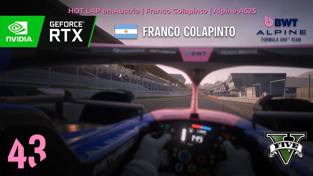 HOT LAP IN AUSTRIA GTA 5 MOD - FRANCO COLAPINTO'S ALPINE A525!!! - VUELTA RÁPIDA - RED BULL RING!!!