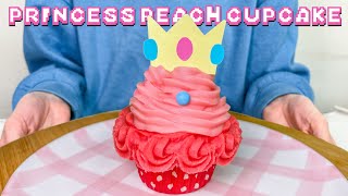 CUPCAKE RELLENO de la PRINCESA PEACH de SUPER MARIO BROS 👑