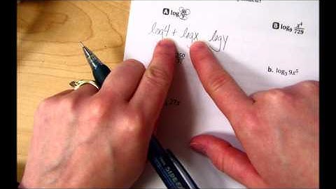 7 4 Properties of Logarithms Part 1