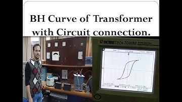 BH Curve of transfomer with circuit connection(Variation in voltage and current)