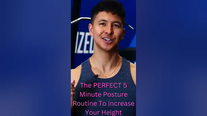 The PERFECT 5 Minute Posture Routine To Increase Your Height